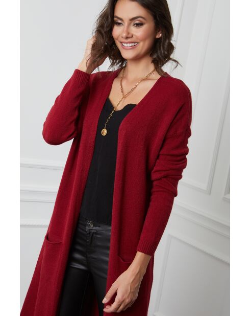 Gilet  en Cachemire mélangé Balle Rouge