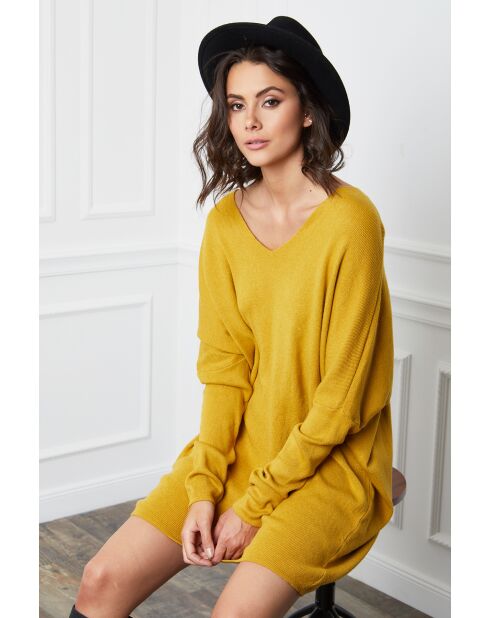 Abito Beder in misto cashmere senape