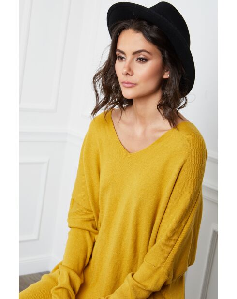 Abito Beder in misto cashmere senape