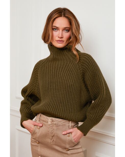 Pull 100% Laine Baby Kaki