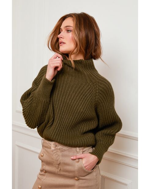 Pull 100% Laine Baby Kaki