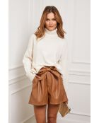 Pull en Cachemire mélangé Kaboul Écru