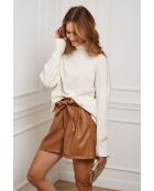 Pull en Cachemire mélangé Kaboul Écru