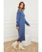 Robe en Cachemire mélangé Fastidius Indigo