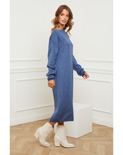 Robe en Cachemire mélangé Fastidius Indigo