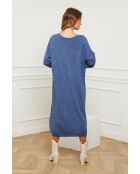 Robe en Cachemire mélangé Fastidius Indigo