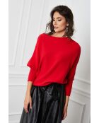 Pull en Cachemire mélangé Dragor Rouge
