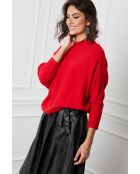 Pull en Cachemire mélangé Dragor Rouge