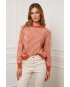 Pull en Cachemire mélangé Astrobal Orange/Beige