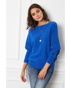 Pull en Cachemire mélangé Dragor Bleu Roi