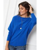 Pull en Cachemire mélangé Dragor Bleu Roi