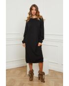 Robe en Cachemire mélangé Fastidius Noire