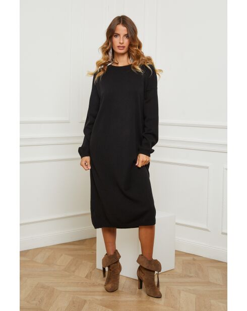 Robe en Cachemire mélangé Fastidius Noire