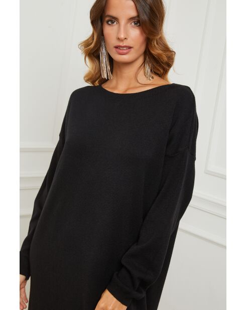 Robe en Cachemire mélangé Fastidius Noire