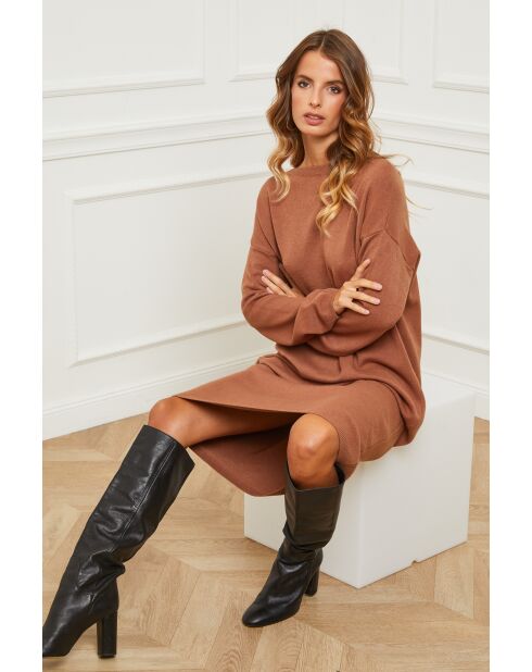 Robe en Cachemire mélangé Fastidius Camel