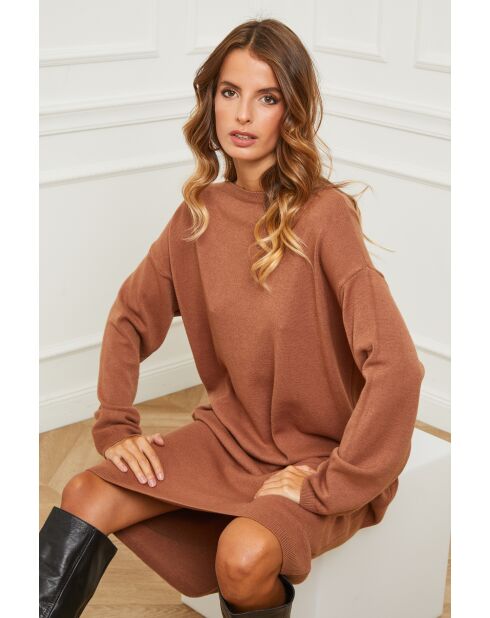 Robe en Cachemire mélangé Fastidius Camel