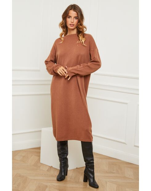 Robe en Cachemire mélangé Fastidius Camel