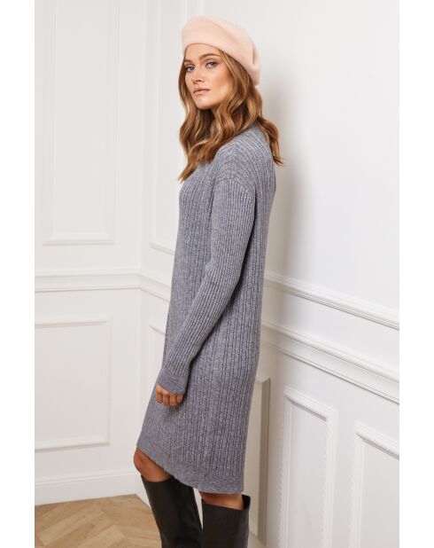 Robe en Cachemire mélangé Doumbia Grise