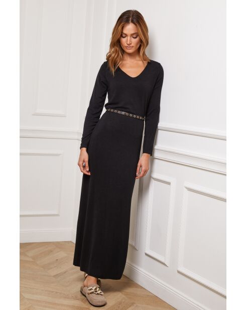 Schwarzes Dovel-Kleid