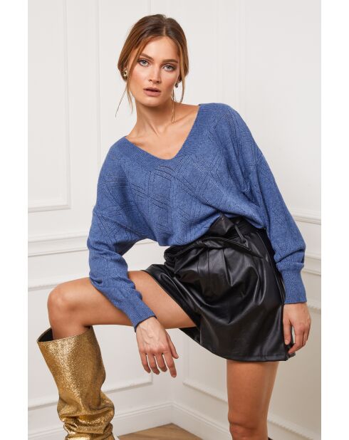 Pull en Cachemire mélangé Chola Indigo