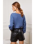 Pull en Cachemire mélangé Chola Indigo