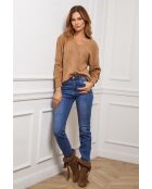 Pull en Cachemire mélangé Chola Camel