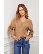 Pull en Cachemire mélangé Chola Camel