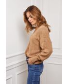 Pull en Cachemire mélangé Chola Camel