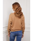 Pull en Cachemire mélangé Chola Camel