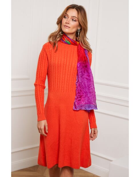 Fanola Orangefarbenes Kleid