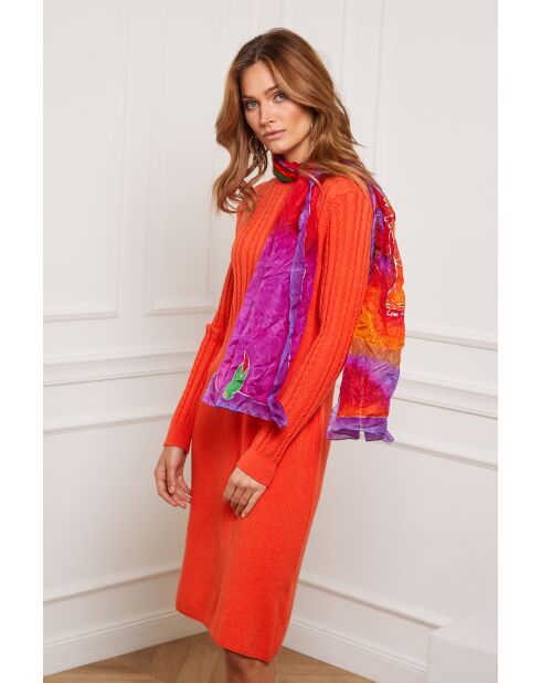 Fanola Orangefarbenes Kleid