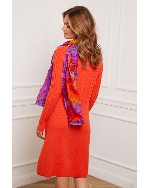 Fanola Orangefarbenes Kleid