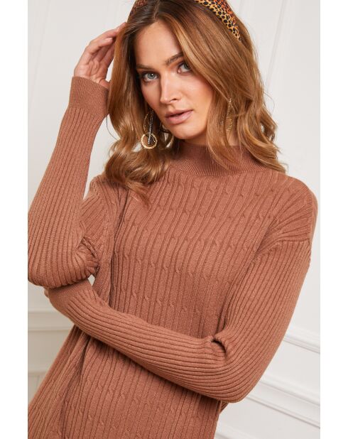 Robe en Cachemire mélangé Doumbia Camel