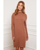 Robe en Cachemire mélangé Doumbia Camel