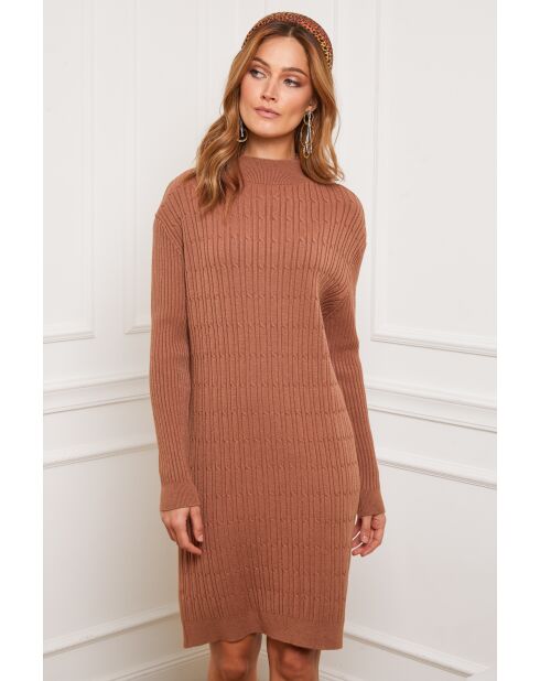 Robe en Cachemire mélangé Doumbia Camel