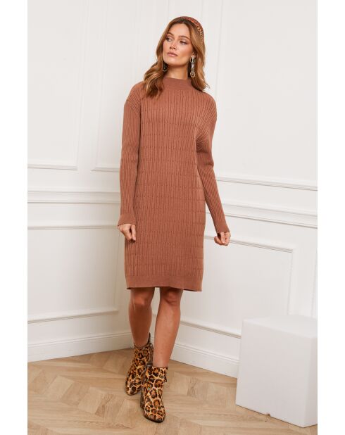 Robe en Cachemire mélangé Doumbia Camel