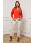 Pull en Cachemire mélangé Chola Orange