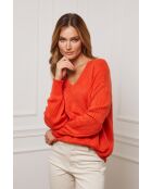 Pull en Cachemire mélangé Chola Orange