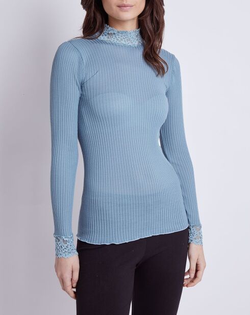Pull en Laine & Soie Suzie bleu