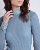 Pull en Laine & Soie Suzie bleu