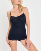 Débardeur bretelles fines bleu marine