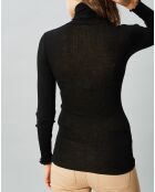 Top en Laine & Soie noir