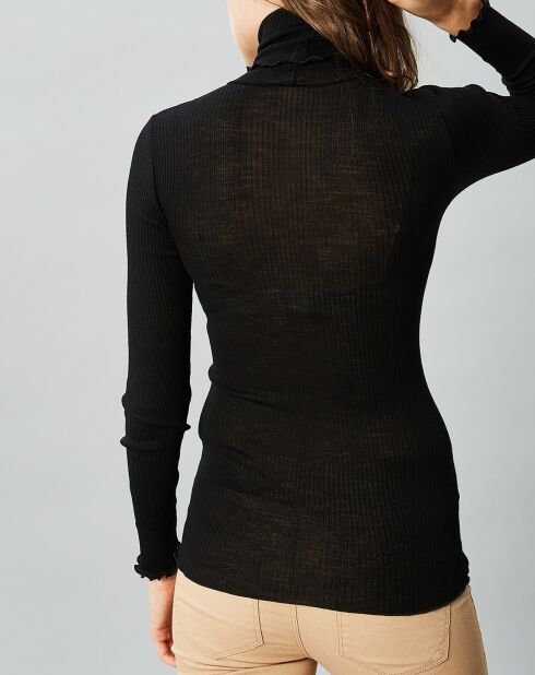 Top en Laine & Soie noir