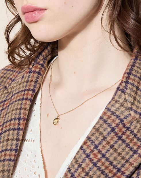 Veste en Laine mélangée Babysham à carreaux beige