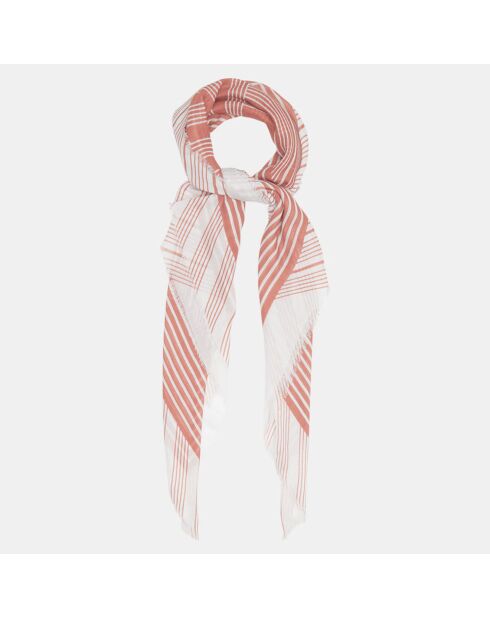 Étole Bobby rose - 130x100 cm