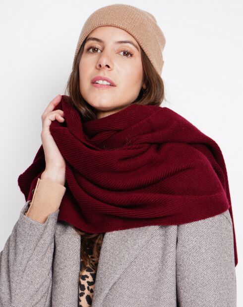 Echarpe Sandy bordeaux