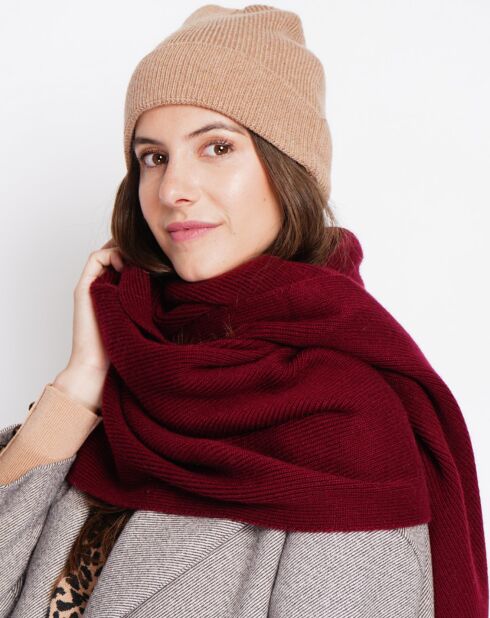 Echarpe Sandy bordeaux