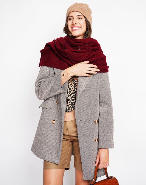Echarpe Sandy bordeaux