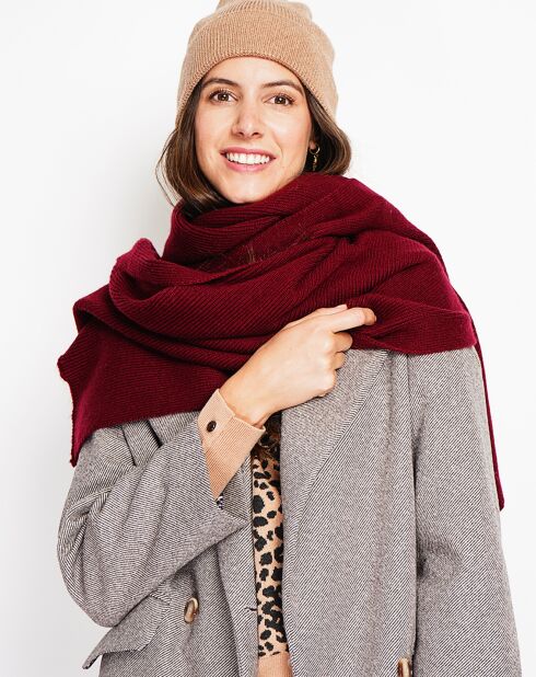 Echarpe Sandy bordeaux