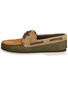 Scarpe da barca classiche in pelle multicolore